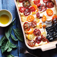 Roasted Eggplant Lasagna with Garlic Bechamel