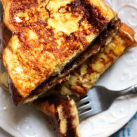 Hazelnut-Cocoa Mascarpone Stuffed French Toast Sandwiches