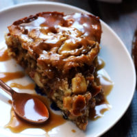 Sticky Caramel Apple Ginger Date Cake