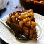 Brown Sugar Apple Cheesecake with Maple Cinnamon Apple Compote
