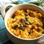 Butternut Squash and Rosemary Risotto with Pistachios and Lemon