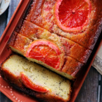 Blood Orange Greek Yogurt Poppy Seed Breakfast Cake
