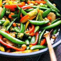 30 Minute Weeknight Chickpea and Vegetable Stirfry
