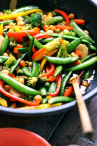 30 Minute Weeknight Chickpea and Vegetable Stirfry
