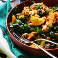 Honey Chipotle Roasted Tofu and Sweet Potato Bowls with Quinoa and Honey Lime Vinaigrette