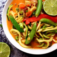 Thai Tofu Zoodle Soup