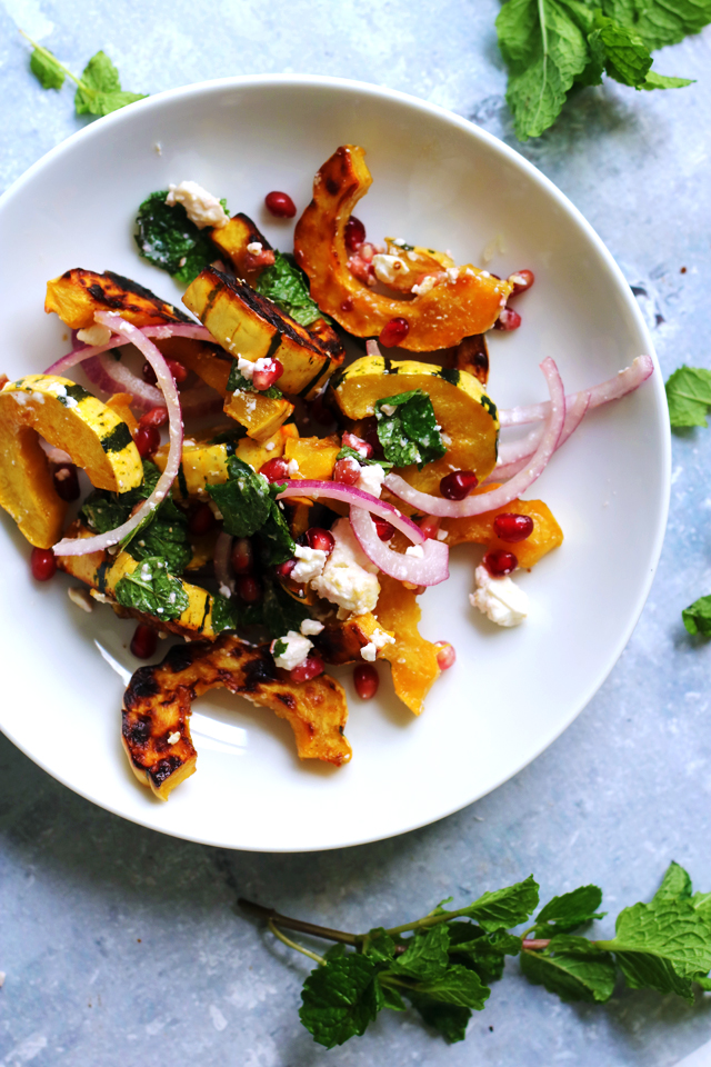 Roasted Delicata Squash Salad - Joanne Eats Well With Others