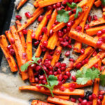Roasted Carrots with Harissa and Pomegranate