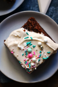Carrot Sheet Cake with Brown Butter Cream Cheese Buttercream