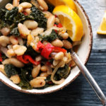 Sunny Cannellini Bean Salad with Roasted Red Peppers and Kale