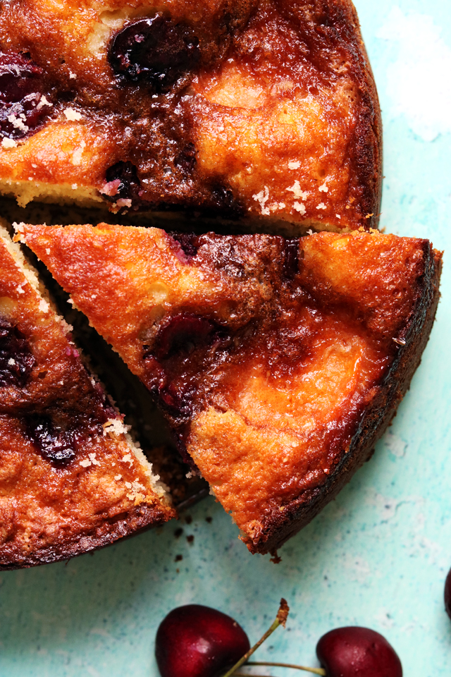 Apricot, Cherry, and Almond Cake with Cinnamon Topping - Joanne Eats ...