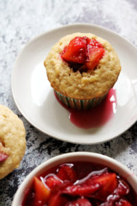 Plum, Cinnamon, and Almond Muffins