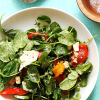Marinated Sweet Pepper Salad with Basil, Capers, and Pecorino