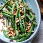 Blistered Green Beans with Creamy Tahini and Fresh Hot Sauce