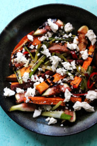 Roasted Sweet Potato and Fresh Fig Salad