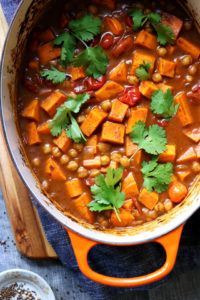 Indian Roasted Chickpea and Sweet Potato Curry