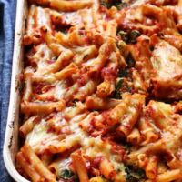 Italian Flag Baked Ziti
