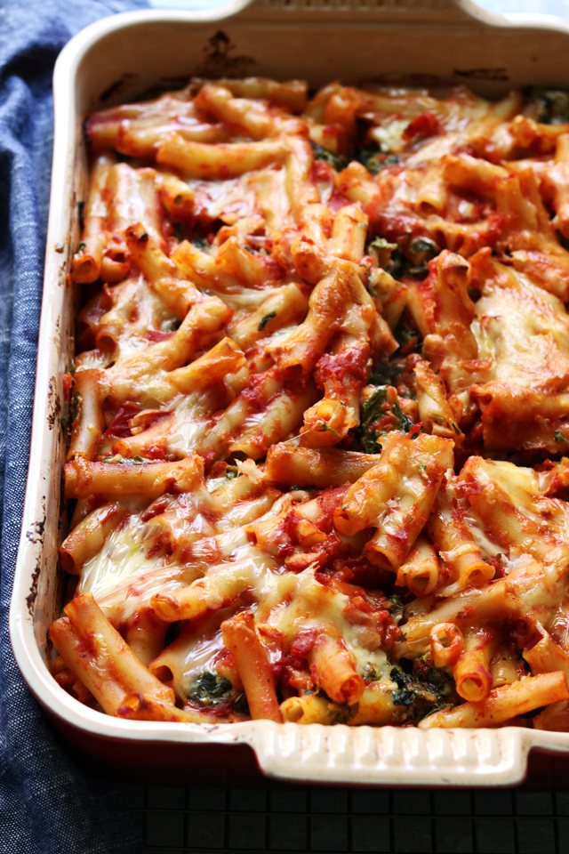 Italian Flag Baked Ziti - Joanne Eats Well With Others