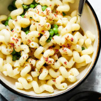 Pea and Mascarpone Alfredo Pasta