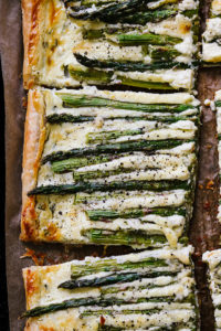 Asparagus, Goat Cheese, and Chive Tart