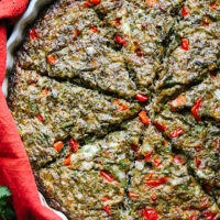 Persian Green Bean Frittata (Kookoo Loobia Sabz)