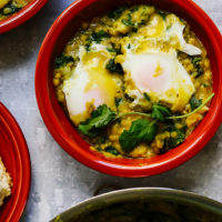 Dhal-Baked Eggs