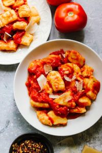 Homemade Potato Gnocchi with Fast Tomato Sauce