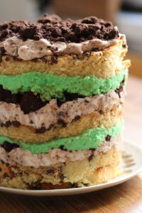 Momofuku Milk Bar Mint Cookies and Cream Layer Cake