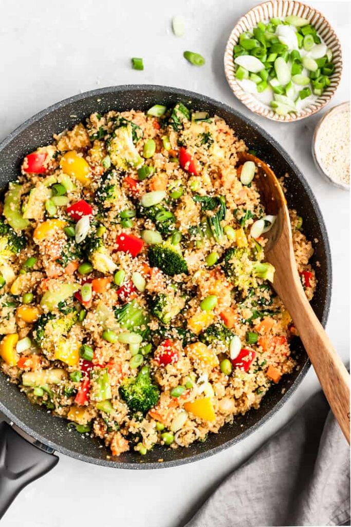  Quinoa with Peanut sauce