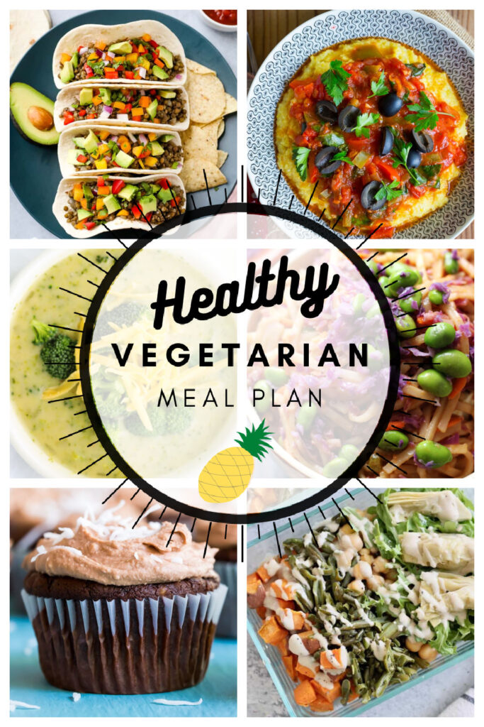 Vegetarian meal plan graphic