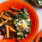 Baked Eggs with Spinach, Leeks, and Feta
