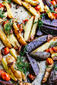 Spicy Roasted Potatoes with Lemon and Herbs