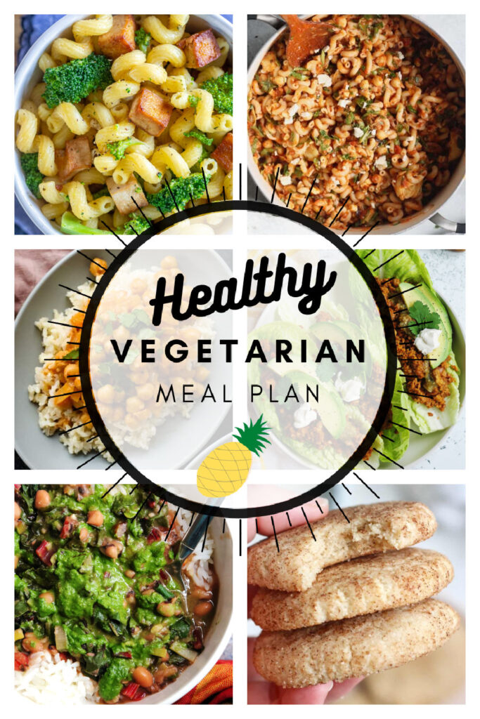 vegetarian meal plan graphic