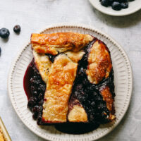 Blueberry Slab Pie For A Crowd
