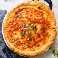 Spinach and Artichoke Quiche