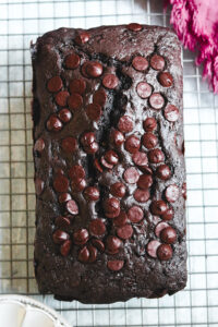 Double Chocolate Zucchini Loaf Cake