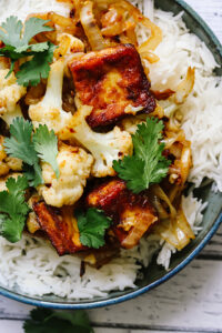 Spicy Cumin Tofu and Cauliflower Stir Fry