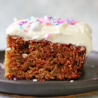 Cinnamon Zucchini Sheet Cake with Cream Cheese Frosting