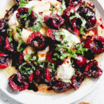 Burrata with Brown Butter, Lemon, and Cherries