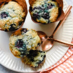Sugar Crunch Blueberry Almond Muffins