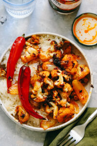 Roasted Cauliflower in Chile Butter