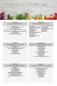 Shopping List for 11-27-21