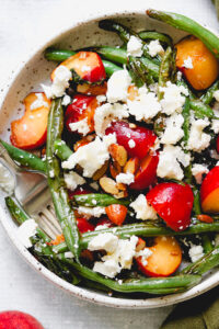 Chargrilled Peach and Green Bean Salad