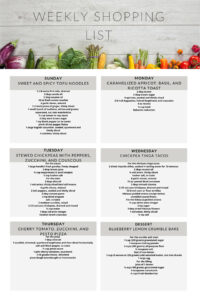 Shopping List - 7-9-22