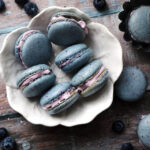 Blueberry Macarons with Blueberry Mascarpone Cream