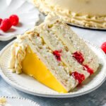 Lemon Raspberry Layer Cake with Lemon Buttercream